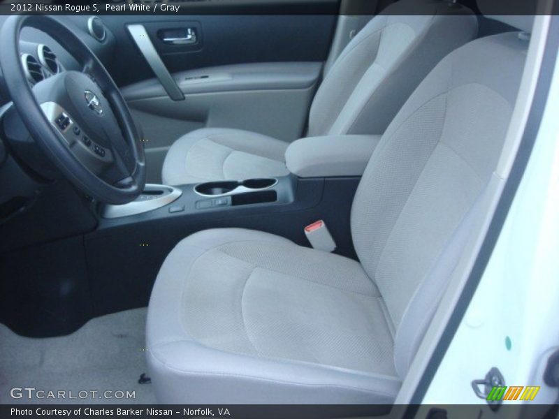Pearl White / Gray 2012 Nissan Rogue S