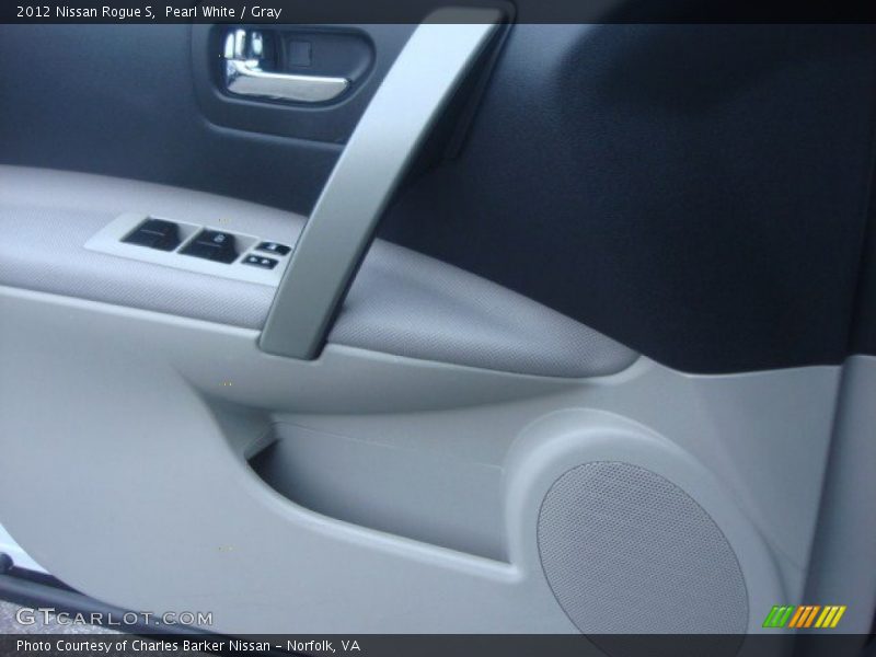 Pearl White / Gray 2012 Nissan Rogue S