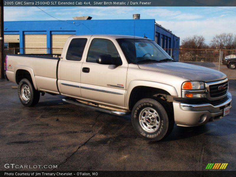 Silver Birch Metallic / Dark Pewter 2005 GMC Sierra 2500HD SLT Extended Cab 4x4
