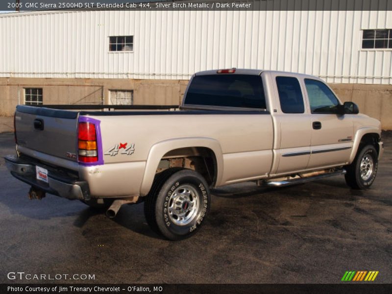 Silver Birch Metallic / Dark Pewter 2005 GMC Sierra 2500HD SLT Extended Cab 4x4
