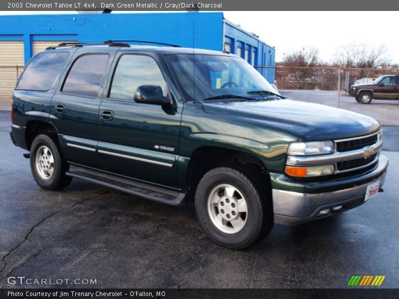 Dark Green Metallic / Gray/Dark Charcoal 2003 Chevrolet Tahoe LT 4x4