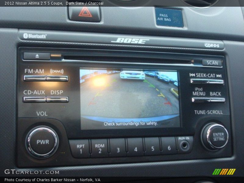 Audio System of 2012 Altima 2.5 S Coupe