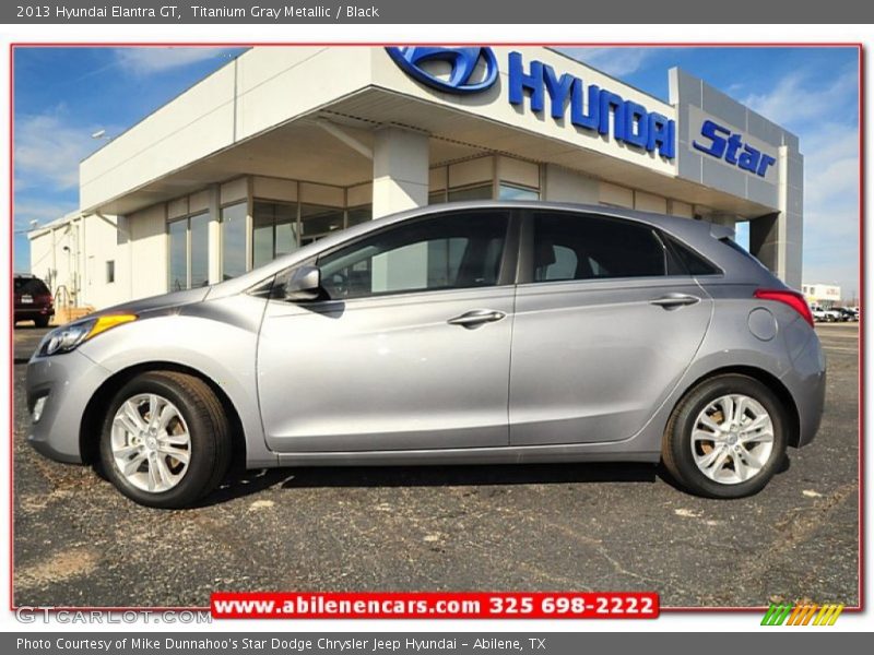 Titanium Gray Metallic / Black 2013 Hyundai Elantra GT