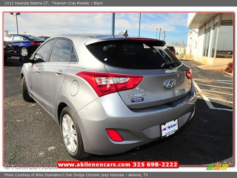 Titanium Gray Metallic / Black 2013 Hyundai Elantra GT