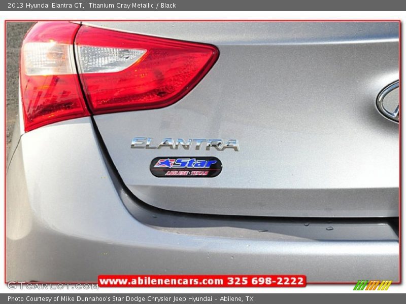 Titanium Gray Metallic / Black 2013 Hyundai Elantra GT