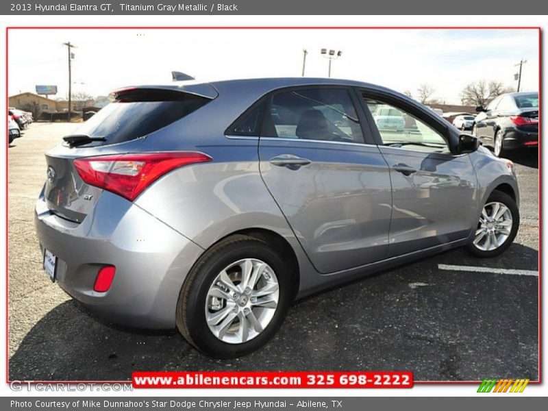 Titanium Gray Metallic / Black 2013 Hyundai Elantra GT