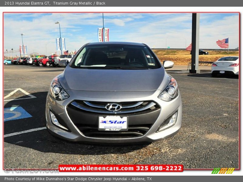 Titanium Gray Metallic / Black 2013 Hyundai Elantra GT
