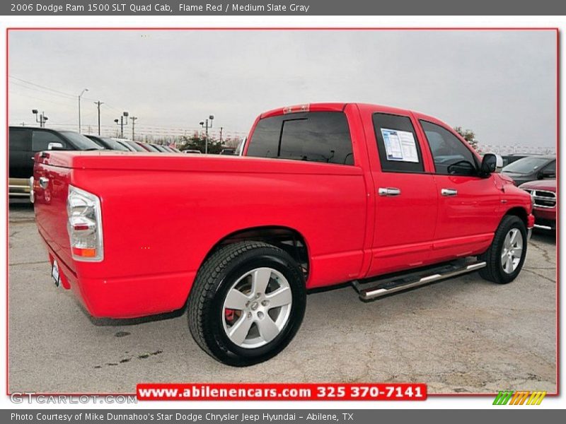 Flame Red / Medium Slate Gray 2006 Dodge Ram 1500 SLT Quad Cab