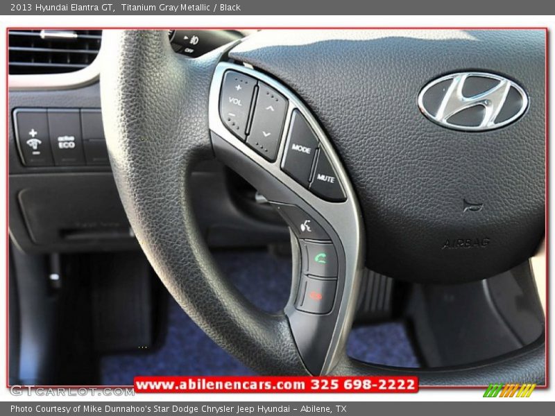 Titanium Gray Metallic / Black 2013 Hyundai Elantra GT