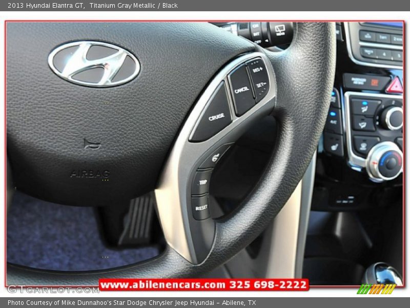Titanium Gray Metallic / Black 2013 Hyundai Elantra GT