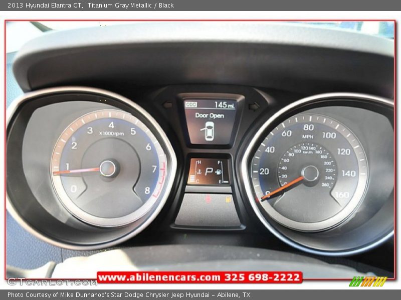Titanium Gray Metallic / Black 2013 Hyundai Elantra GT