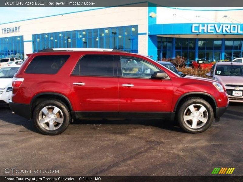 Red Jewel Tintcoat / Ebony 2010 GMC Acadia SLE