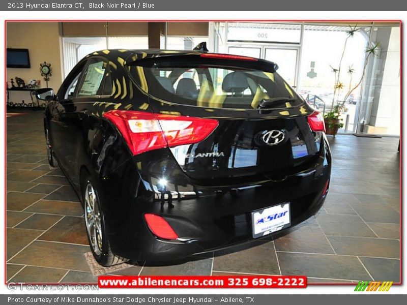 Black Noir Pearl / Blue 2013 Hyundai Elantra GT