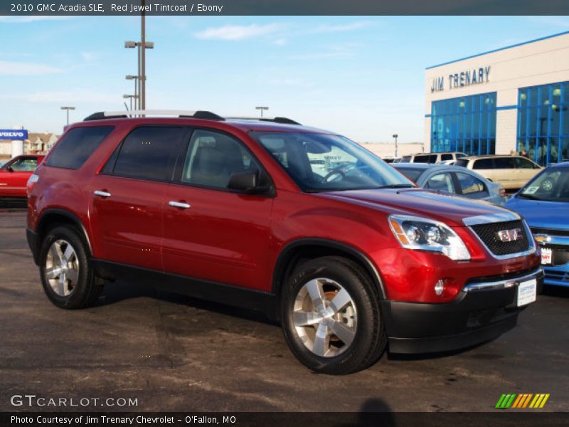 Red Jewel Tintcoat / Ebony 2010 GMC Acadia SLE