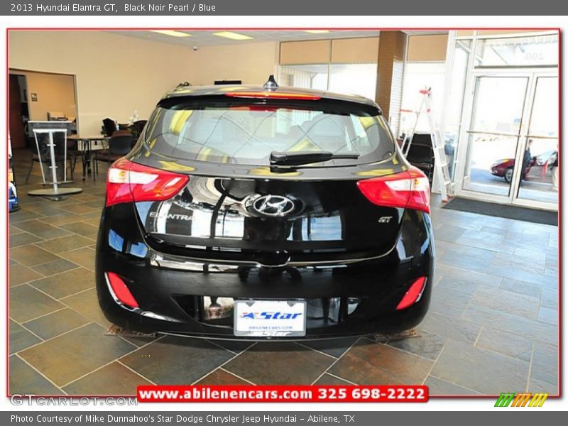 Black Noir Pearl / Blue 2013 Hyundai Elantra GT