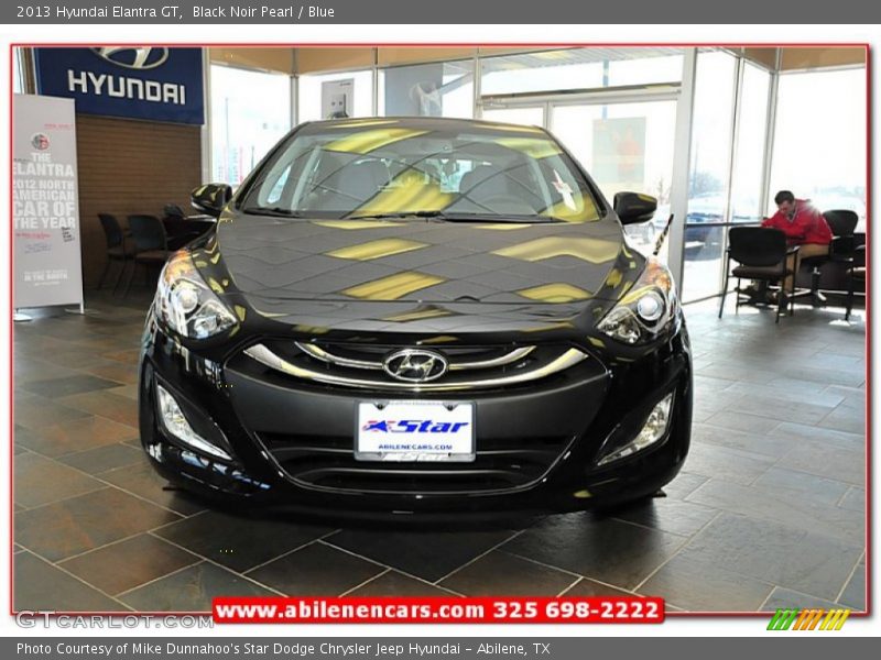 Black Noir Pearl / Blue 2013 Hyundai Elantra GT