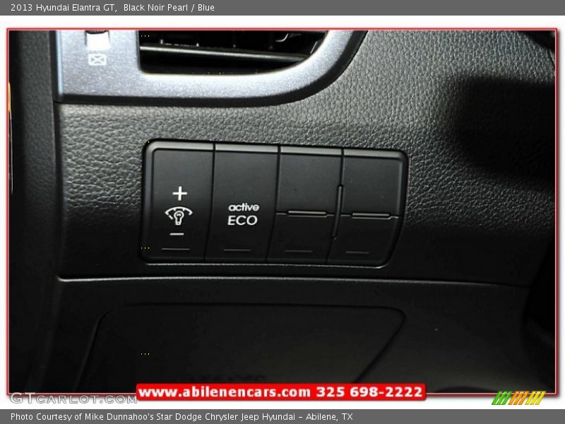Black Noir Pearl / Blue 2013 Hyundai Elantra GT
