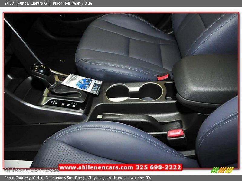 Black Noir Pearl / Blue 2013 Hyundai Elantra GT