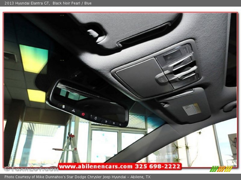 Black Noir Pearl / Blue 2013 Hyundai Elantra GT