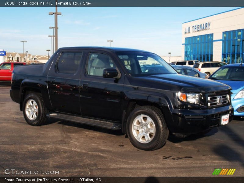 Formal Black / Gray 2008 Honda Ridgeline RTL