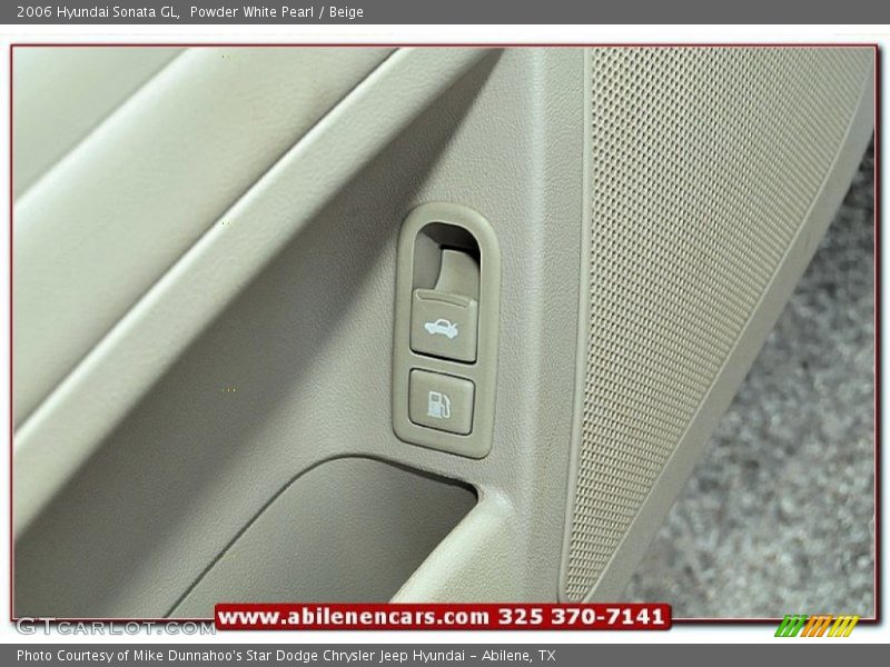 Powder White Pearl / Beige 2006 Hyundai Sonata GL