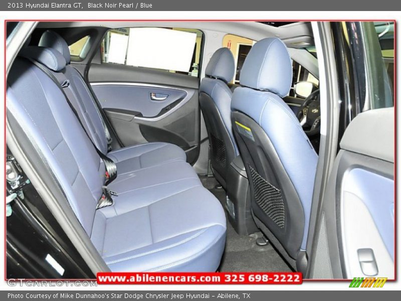 Black Noir Pearl / Blue 2013 Hyundai Elantra GT