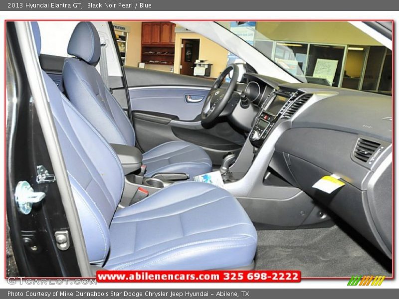 Black Noir Pearl / Blue 2013 Hyundai Elantra GT