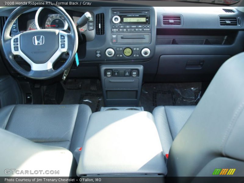 Formal Black / Gray 2008 Honda Ridgeline RTL