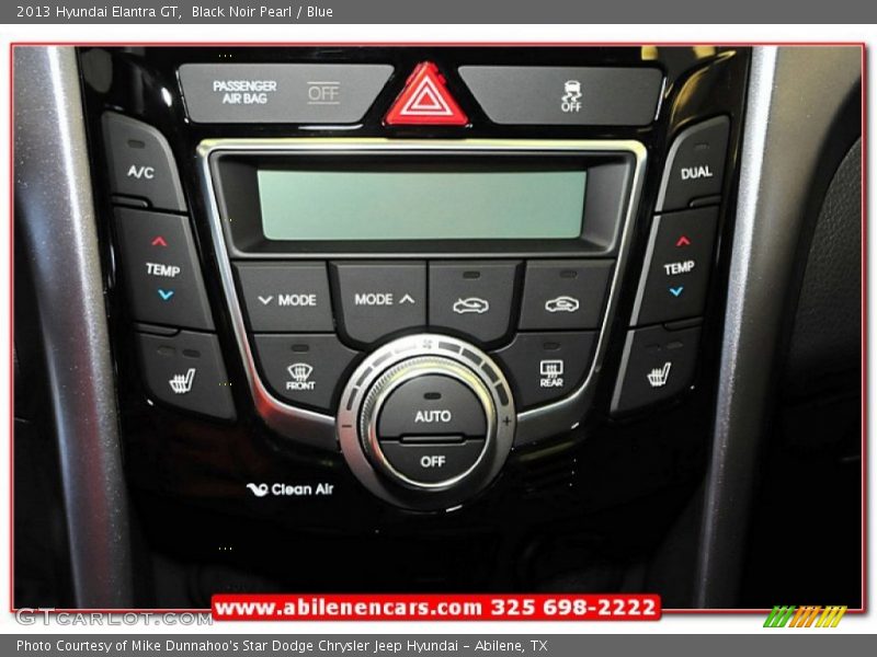 Black Noir Pearl / Blue 2013 Hyundai Elantra GT