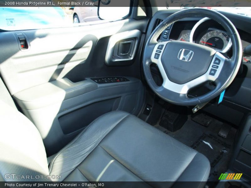 Formal Black / Gray 2008 Honda Ridgeline RTL