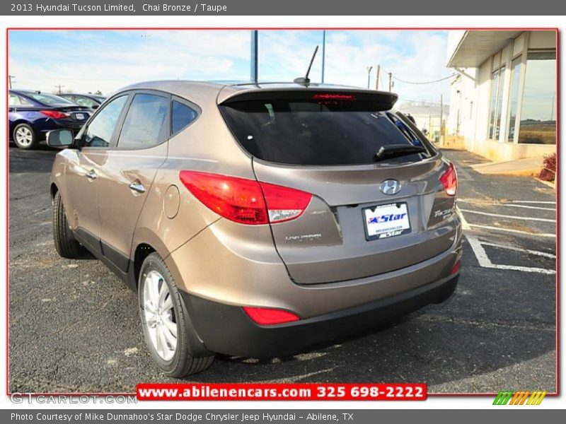 Chai Bronze / Taupe 2013 Hyundai Tucson Limited