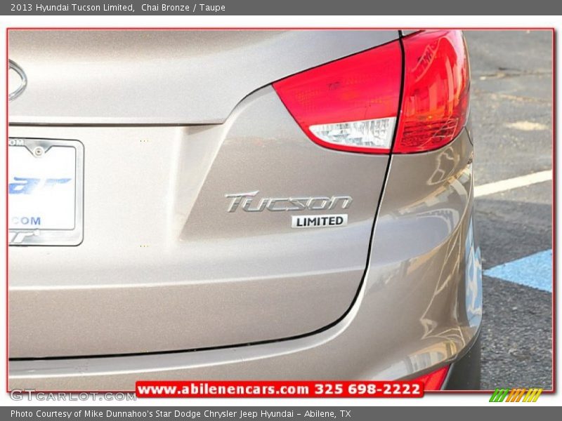 Chai Bronze / Taupe 2013 Hyundai Tucson Limited