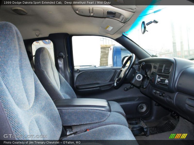 Deep Amethyst Pearl / Mist Gray 1999 Dodge Dakota Sport Extended Cab