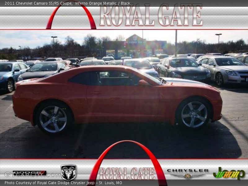 Inferno Orange Metallic / Black 2011 Chevrolet Camaro SS/RS Coupe