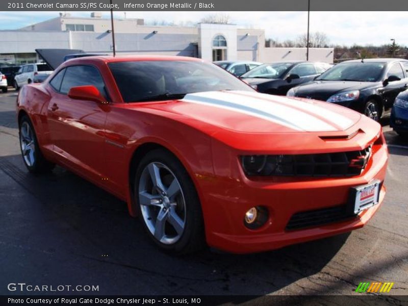 Inferno Orange Metallic / Black 2011 Chevrolet Camaro SS/RS Coupe