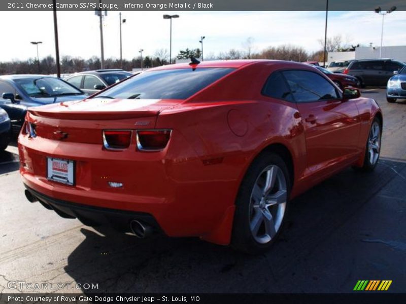 Inferno Orange Metallic / Black 2011 Chevrolet Camaro SS/RS Coupe