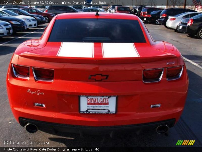 Inferno Orange Metallic / Black 2011 Chevrolet Camaro SS/RS Coupe