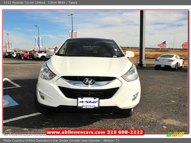 Cotton White / Taupe 2013 Hyundai Tucson Limited