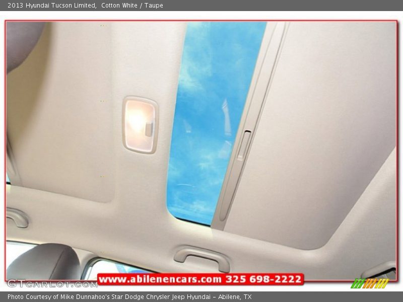 Cotton White / Taupe 2013 Hyundai Tucson Limited