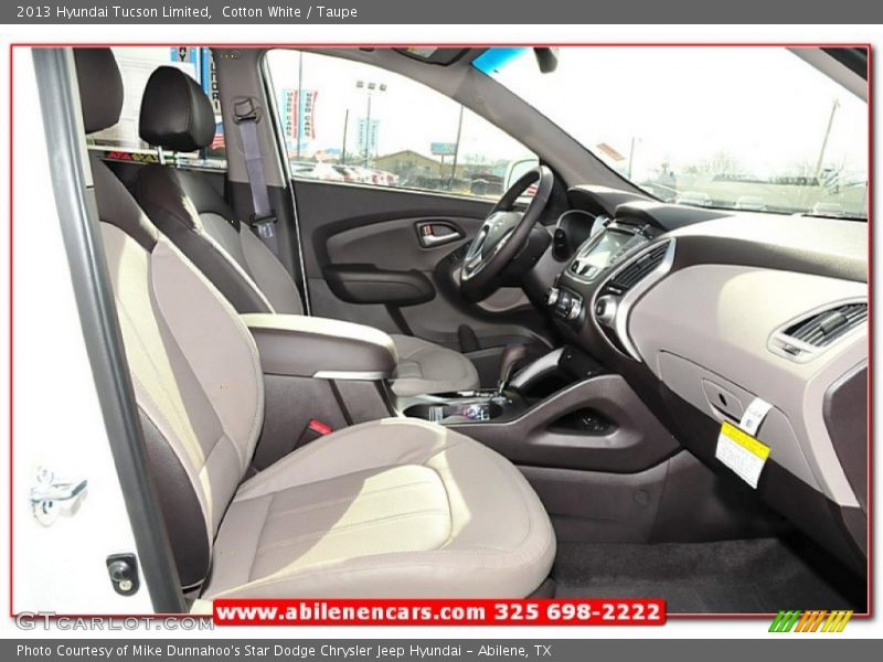 Cotton White / Taupe 2013 Hyundai Tucson Limited