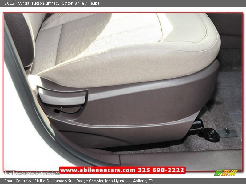 Cotton White / Taupe 2013 Hyundai Tucson Limited