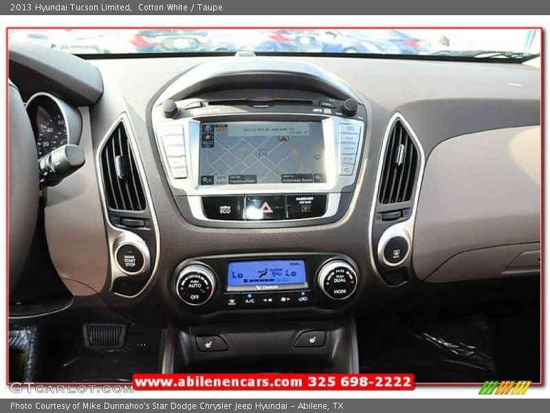 Cotton White / Taupe 2013 Hyundai Tucson Limited