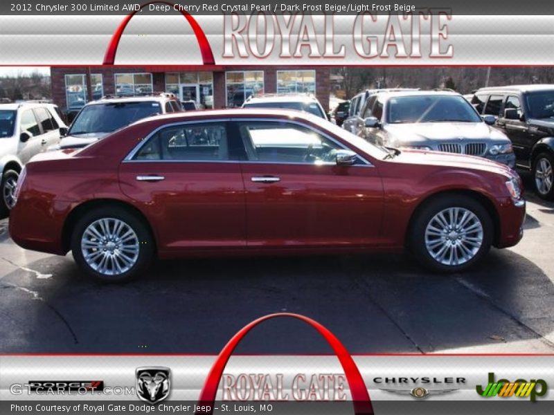 Deep Cherry Red Crystal Pearl / Dark Frost Beige/Light Frost Beige 2012 Chrysler 300 Limited AWD