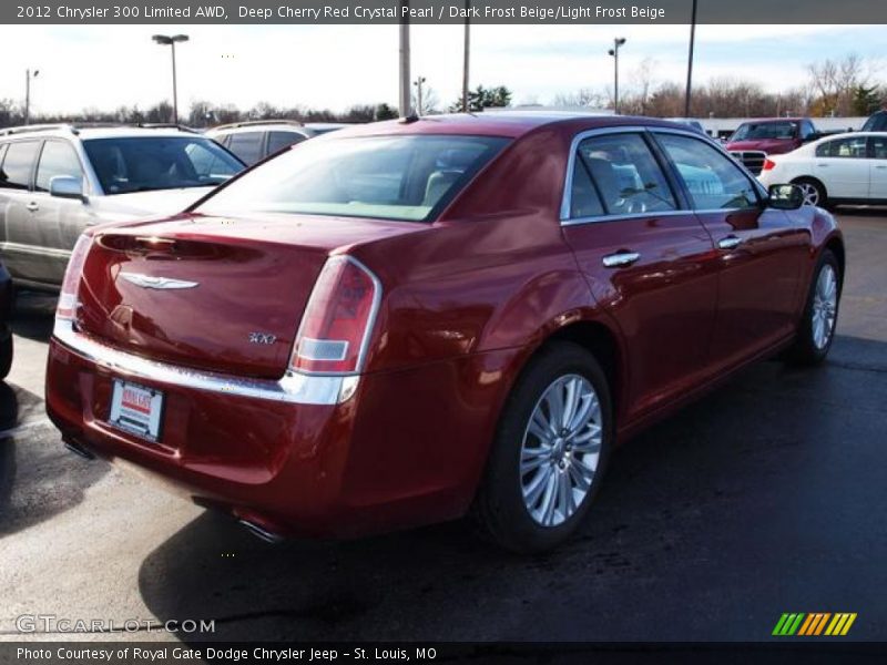 Deep Cherry Red Crystal Pearl / Dark Frost Beige/Light Frost Beige 2012 Chrysler 300 Limited AWD
