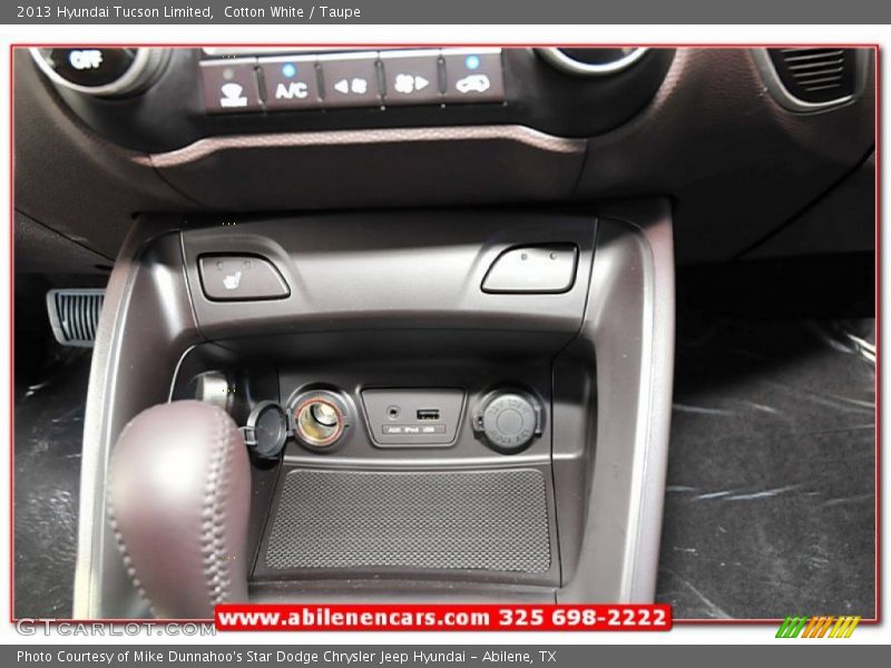 Cotton White / Taupe 2013 Hyundai Tucson Limited
