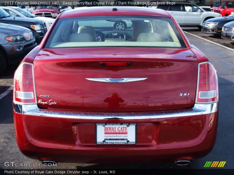 Deep Cherry Red Crystal Pearl / Dark Frost Beige/Light Frost Beige 2012 Chrysler 300 Limited AWD