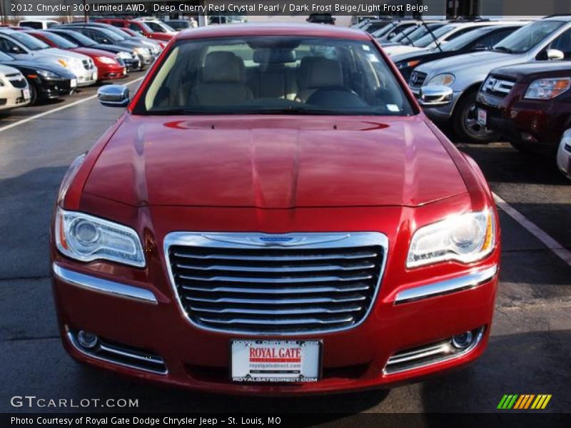 Deep Cherry Red Crystal Pearl / Dark Frost Beige/Light Frost Beige 2012 Chrysler 300 Limited AWD