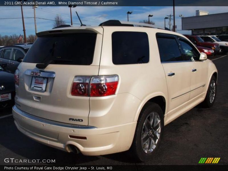 White Diamond Tintcoat / Cashmere 2011 GMC Acadia Denali AWD