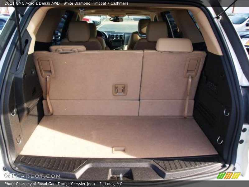 White Diamond Tintcoat / Cashmere 2011 GMC Acadia Denali AWD