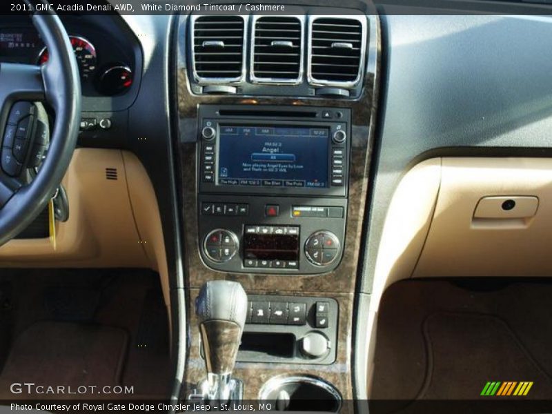 White Diamond Tintcoat / Cashmere 2011 GMC Acadia Denali AWD